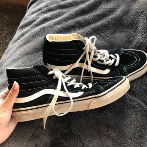 Black hightop vans